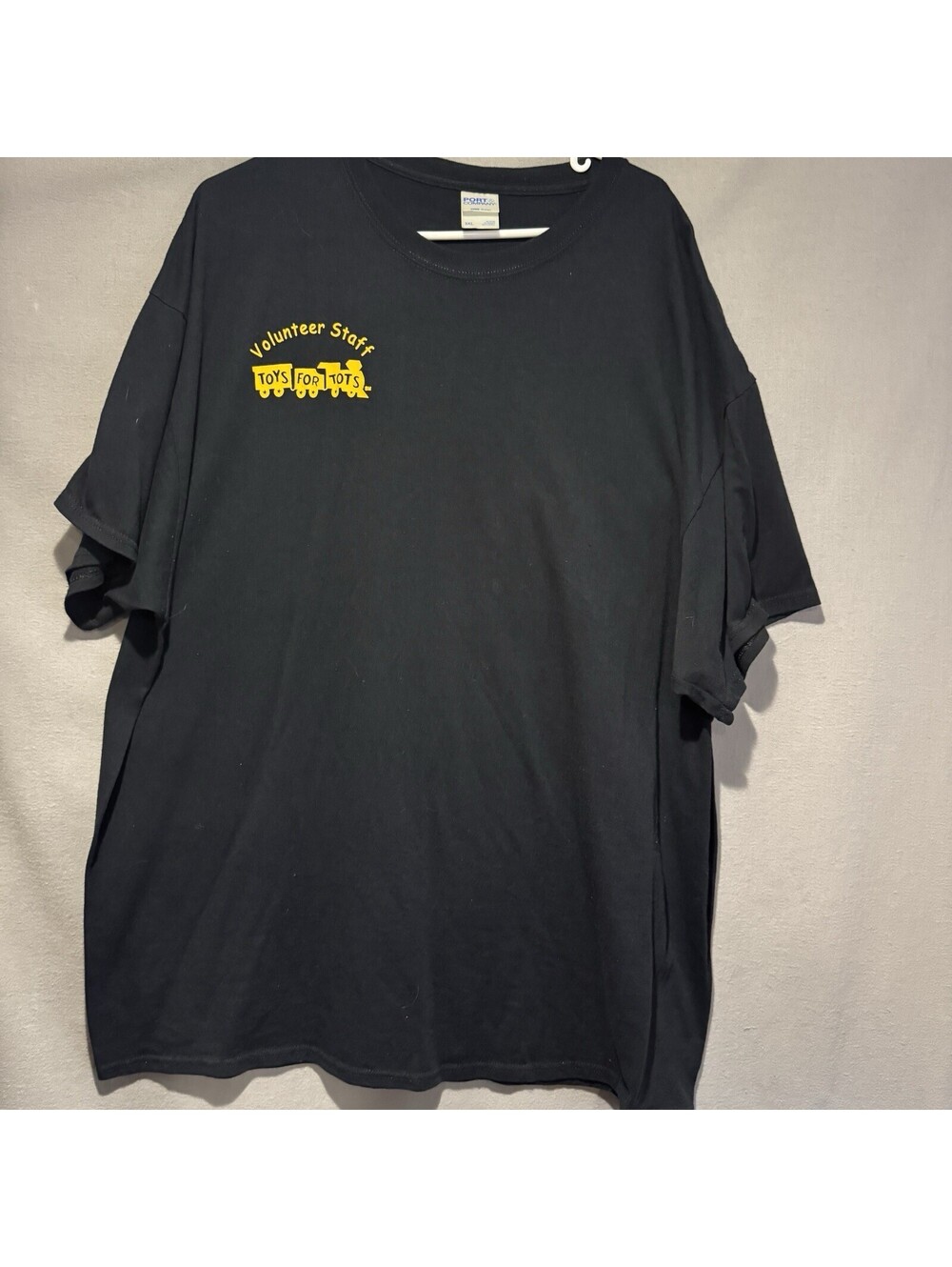 Toys For Tots Volunteer Staff T Shirt Men 3XL Black Short Sleeve Spokane WA 2018